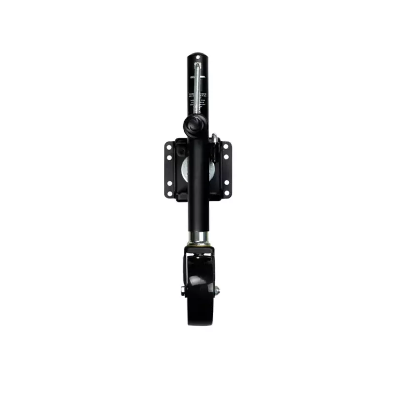 Powerwinch Select Series Jack - 1200lb, Weld-On, Single Wheel, Carbon Black [21400-J-1200-W1-B-R]