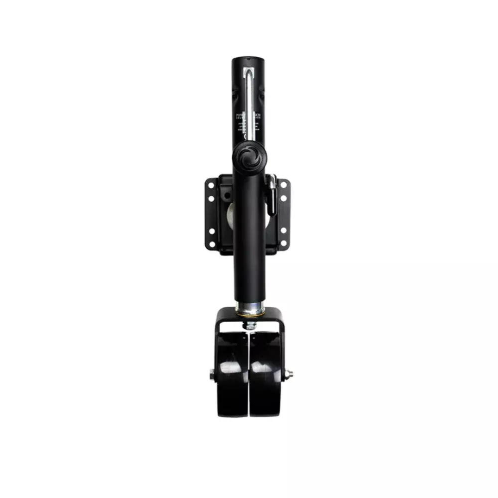 Powerwinch Select Series Jack - 1500lb, Weld-On, Double Wheel, Carbon Black [21400-J-1500-W2-B-R]