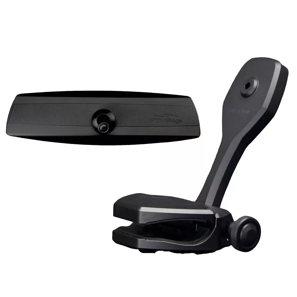 PTM Watersports Mirror/Bracket Kit w/VR-140 Elite MirrorZXR-320 (Black) [P12848-1320TEBBK]