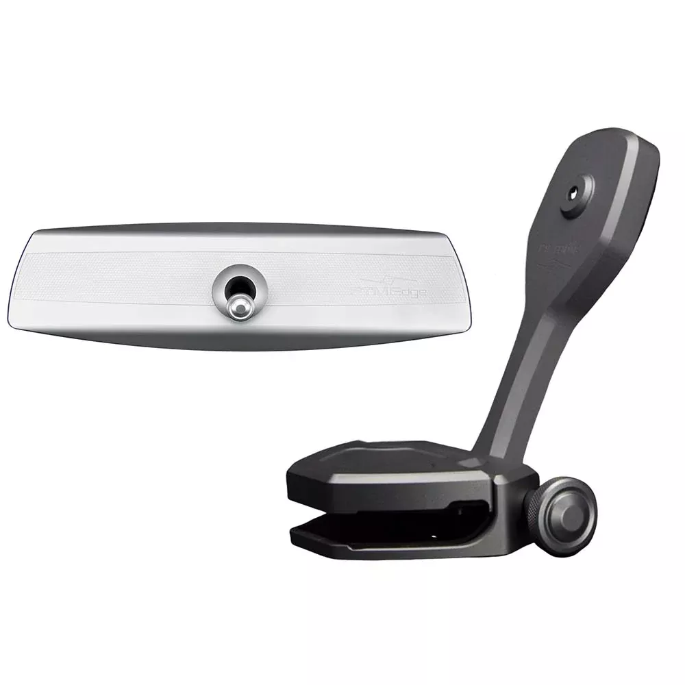 PTM Watersports Mirror/Bracket Kit w/VR-140 Elite MirrorZXR-360 (Titanium Grey) [P12848-1360TEBGR]