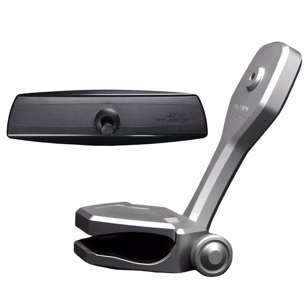 PTM Watersports Mirror/Bracket Kit w/VR-140 PRO MirrorZXR-320 (Silver) [P12848-2320TEBCL]