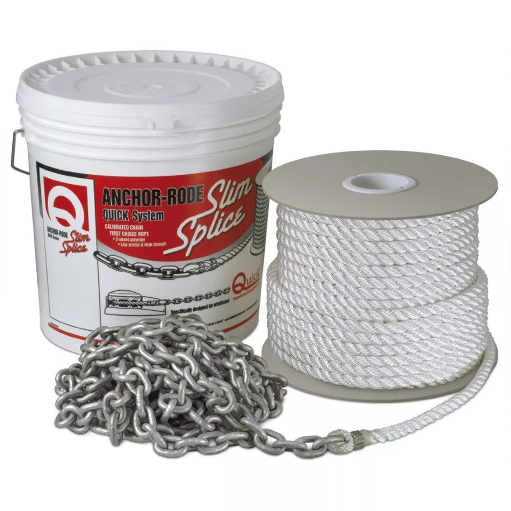 Quick Anchor Rode - 15' of 7mm Chain & 300' of 1/2" Rope