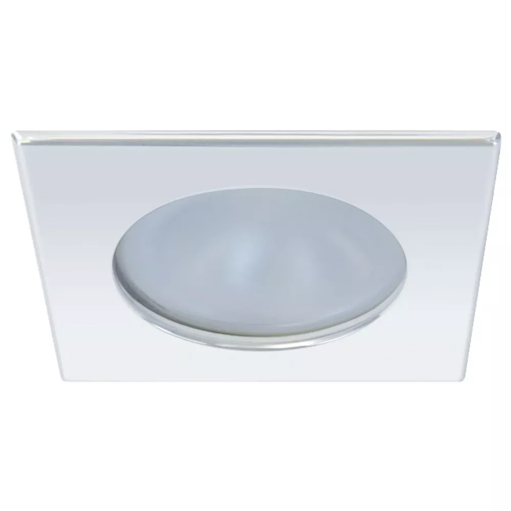 Quick Blake XP Downlight LED -6W, IP66, Spring Mounted - Square Stainless Bezel, Round Daylight Light