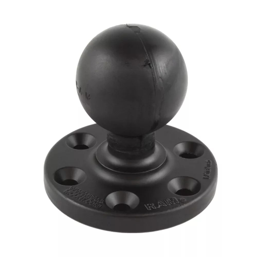 RAM Mount RAM Large Round Plate w/6-Hole PatternBall [RAM-D-202U-SYM1]