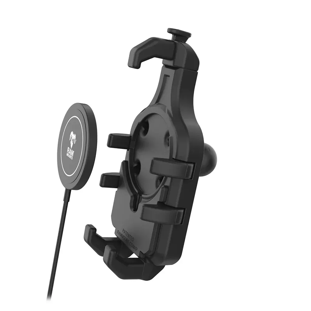 Ram Mount RAM Quick-Grip Pro w/BallQi2 15W Wireless Charger [RAM-HOL-PD5B-W2MU]