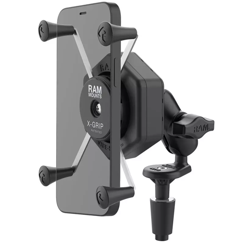 RAM Mount RAM X-Grip Large Phone Mount w/Vibe-SafeFork Stem Base - Short [RAM-B-176-A-UN10-462]