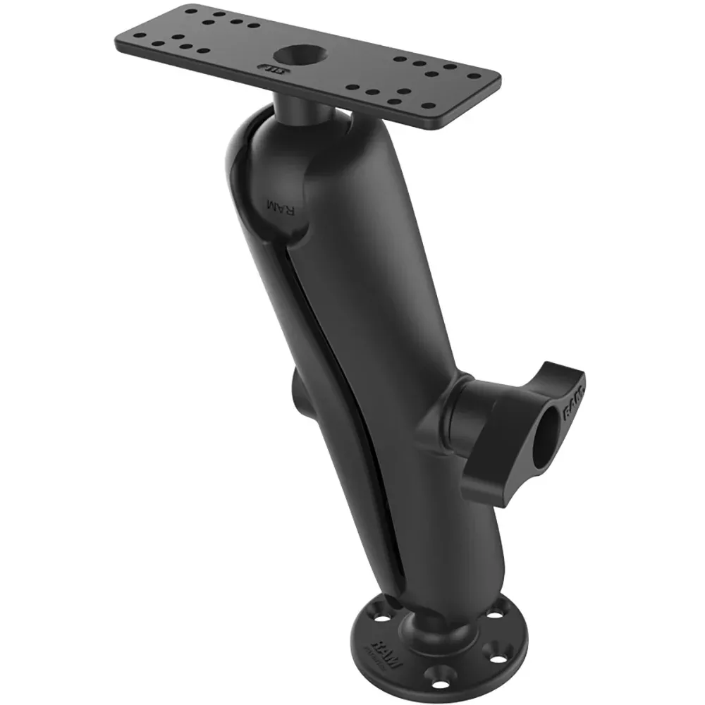Ram Mount Universal D Size Ball Mount with Long Arm for 9″-12″ Fishfinders and Chartplotters [RAM-D-115-E]