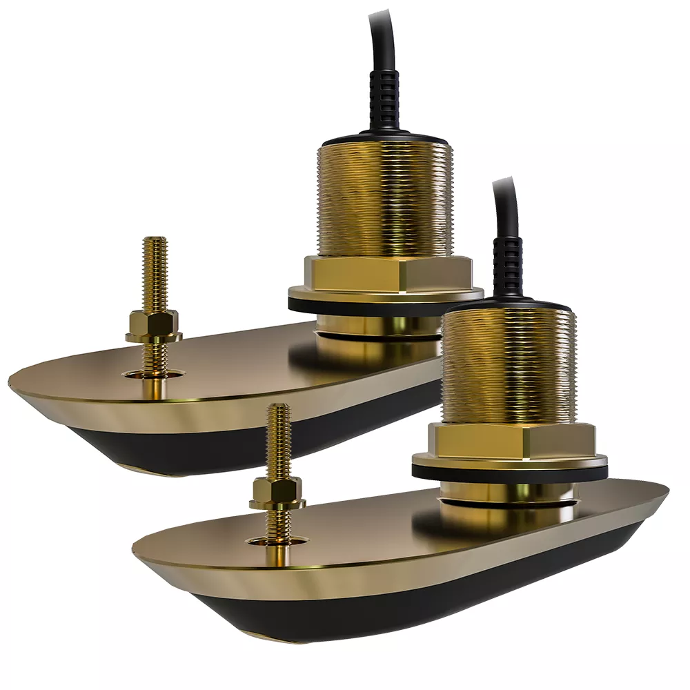 Raymarine RV-212 RealVision 3D Bronze Thru-Hull Transducer Pair Pack - 12 - 8M CableY-Cable
