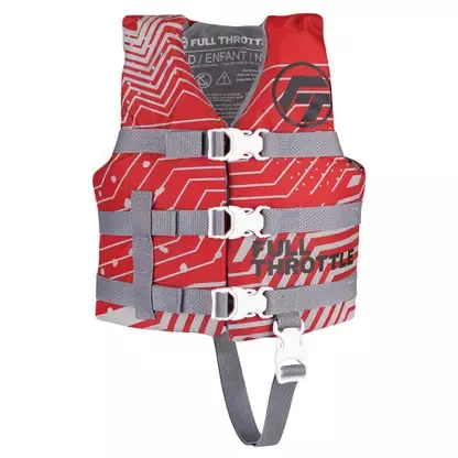 Reduced Price Full Throttle Child Nylon Life Jacket – Red – 112200-100-001-22