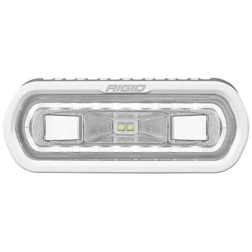 Rigid Industries 51100 SR-L Series Marine Spreader Light – White Surface Mount – White Light w/White Halo Crafted