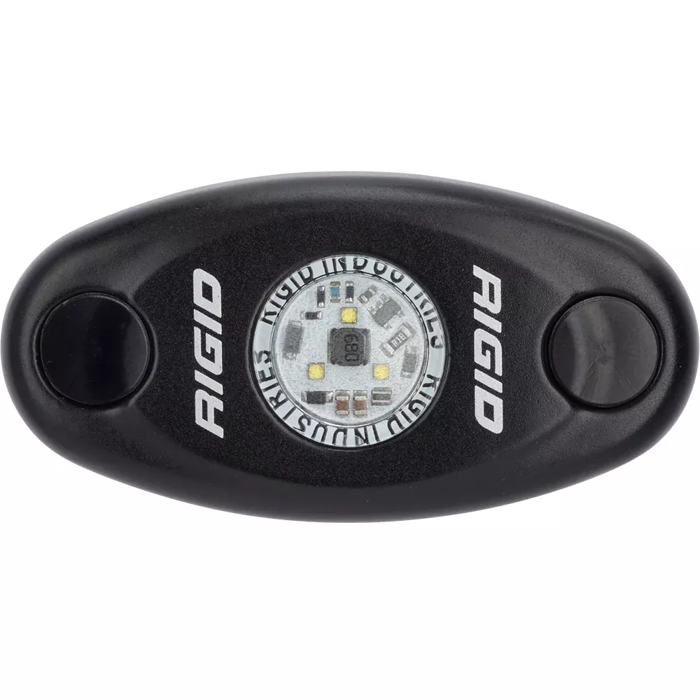 RIGID Industries A-Series Black Low Power LED Light - Single - Amber