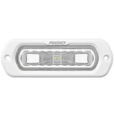 RIGID Industries SR-L Series Marine Spreader Light – White Flush Mount – White Light w/Blue Halo [51201]