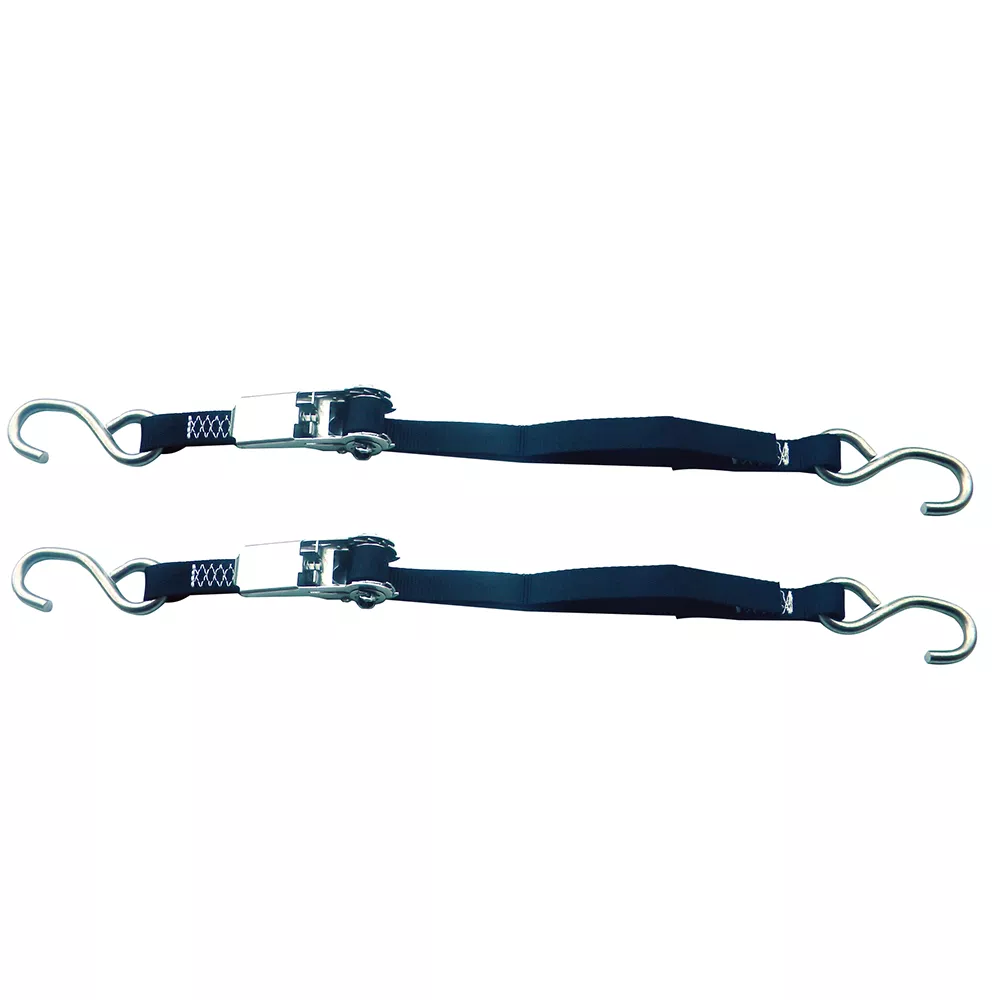 Rod Saver Stainless Steel Ratchet Tie-Down - 1" x 3 - Pair