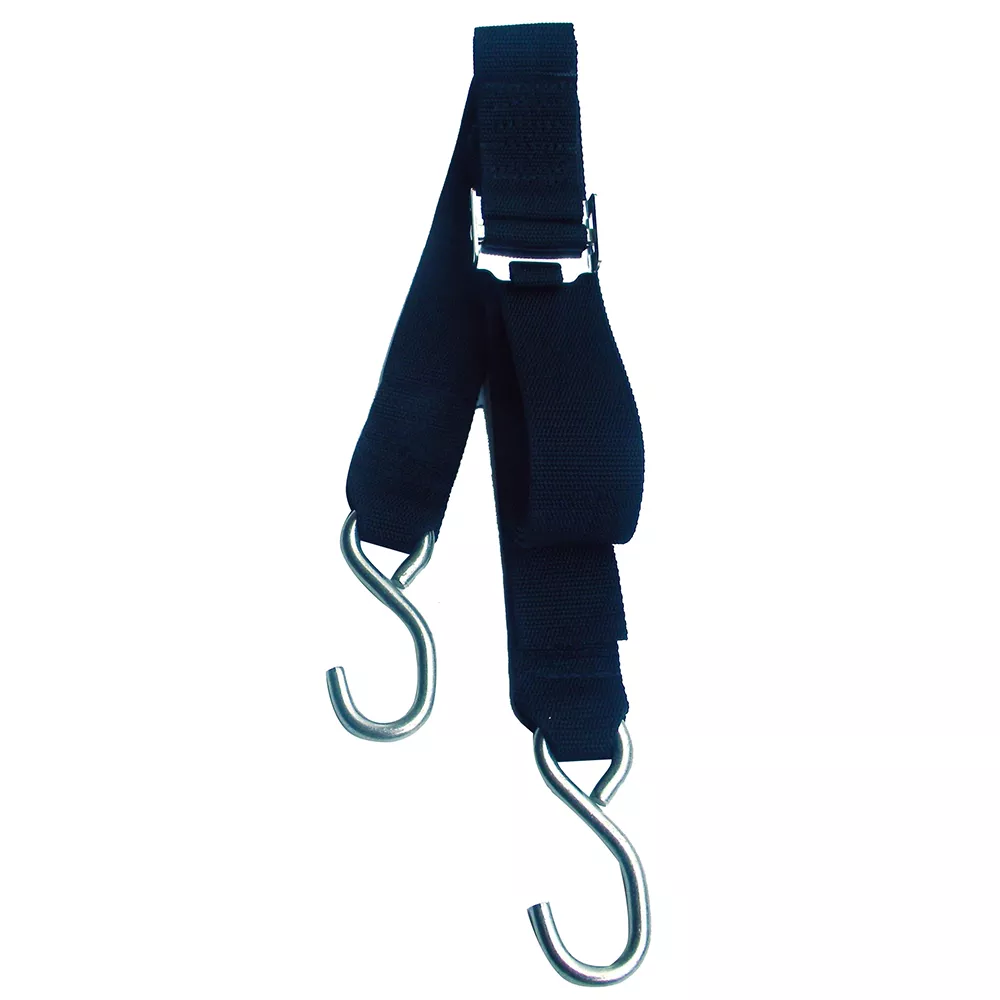 Rod Saver Stainless Steel Roller Buckle Gunwale Tie-Down - 2" x 20