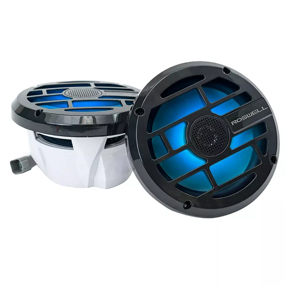 Roswell R Series 6.5 Marine Speakers - Anthracite Grille - 60W RMS120W Peak Power