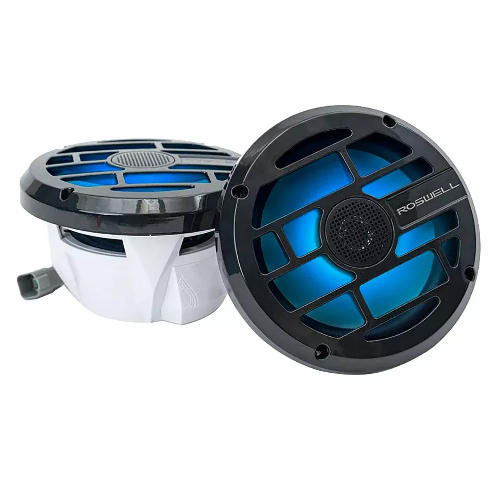 Roswell R Series 7.7 Marine Speakers - Anthracite Grille - 80W RMS160W Peak Power