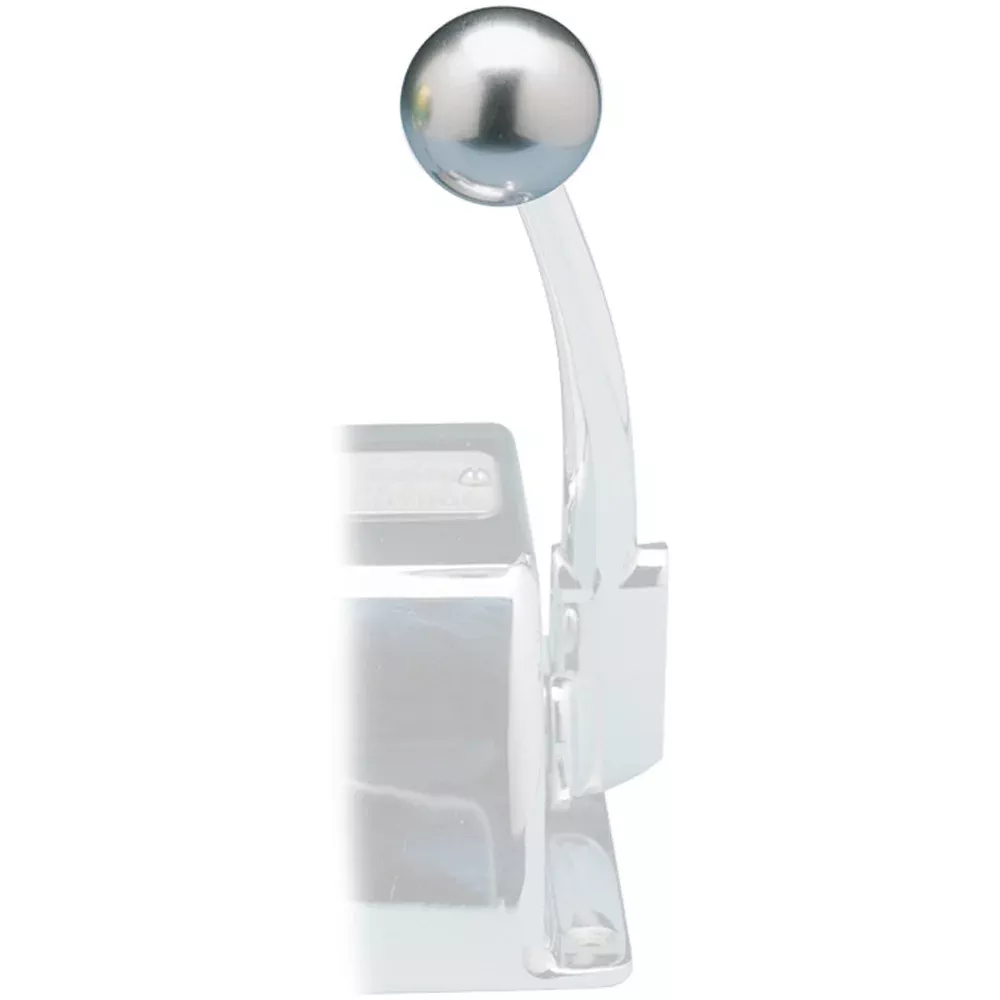 Rupp Control Knob Silver For Morse Controls (3 /8-24 Thread) [03-1226-23S]