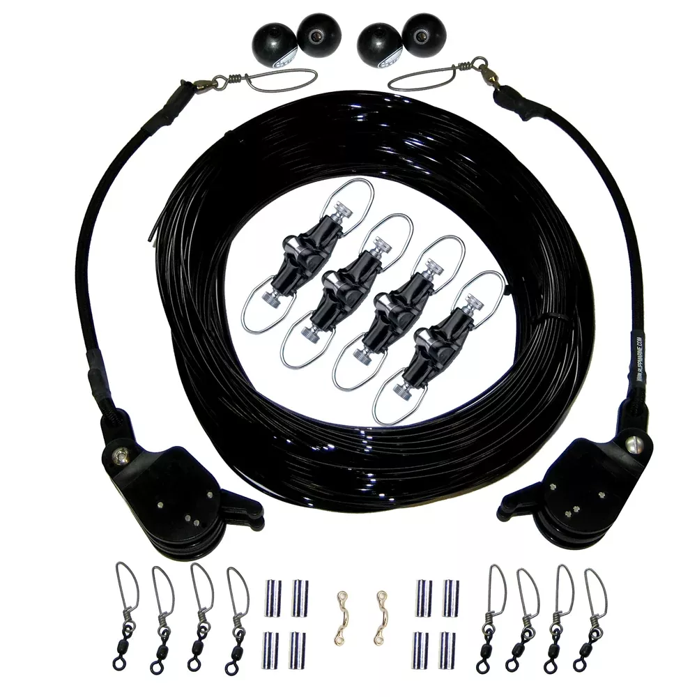 Rupp Double Rigging Kit w /Lok-Ups & Nok-Outs - 260' Black Mono [CA-0175-MO]