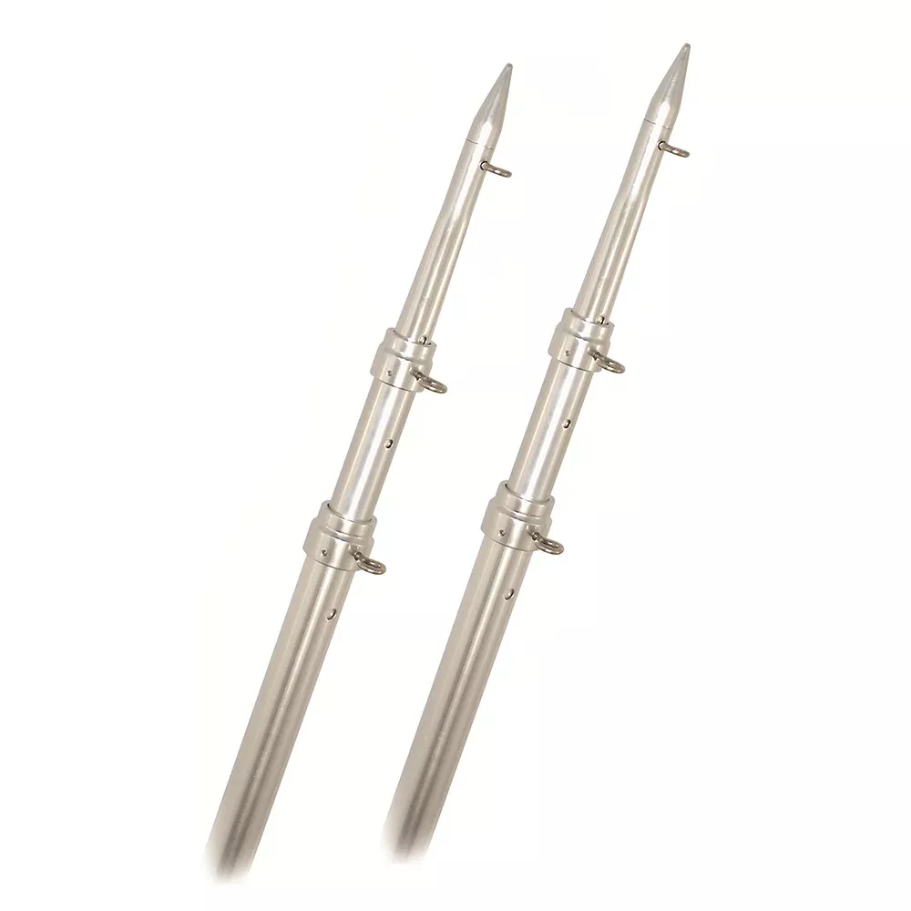Rupp Top Gun Telescoping Outrigger Poles - Aluminum/Silver - 15'