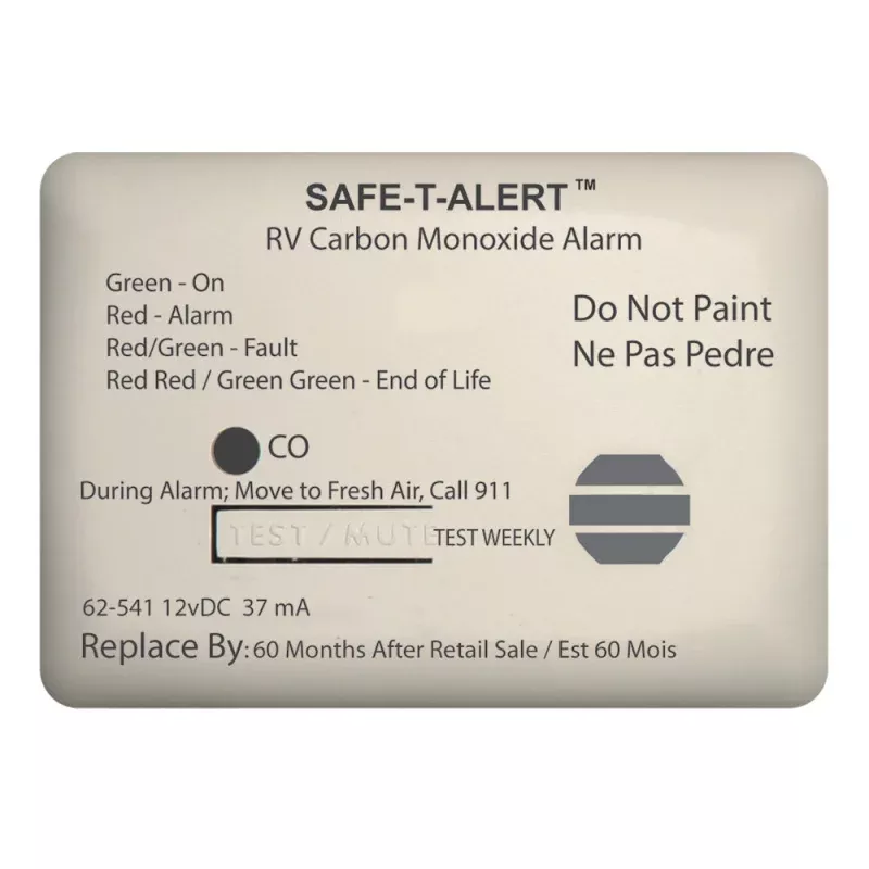 Safe-T-Alert 62 Series Carbon Monoxide Alarm – 12V – RV Surface Mount – White – 62-541-WT Buy Online