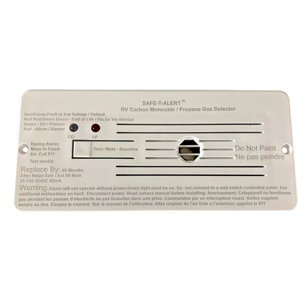 Safe-T-Alert Combo Carbon Monoxide Propane Alarms Flush Mount - White