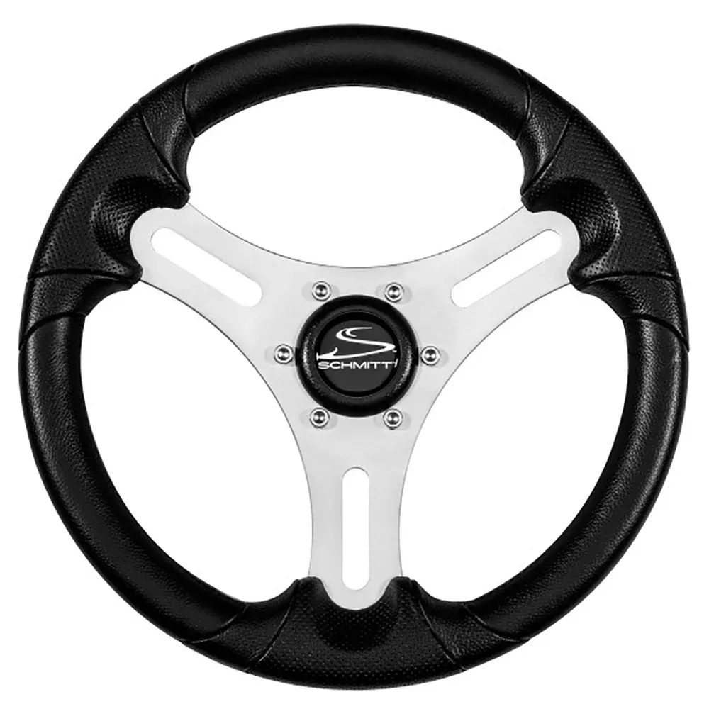 Schmitt Marine Torcello Lite 13" Wheel - Black Polyurethane Wheel w/Silver SpokesBlack Cap- 3/4" Tapered Shaft [PU063104-01R]
