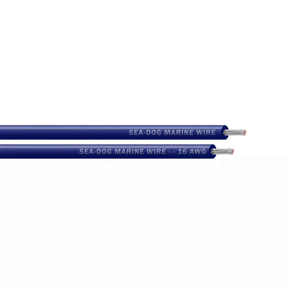 Sea-Dog 16 AWG Dark Blue Primary Wire - 100' [8016062]