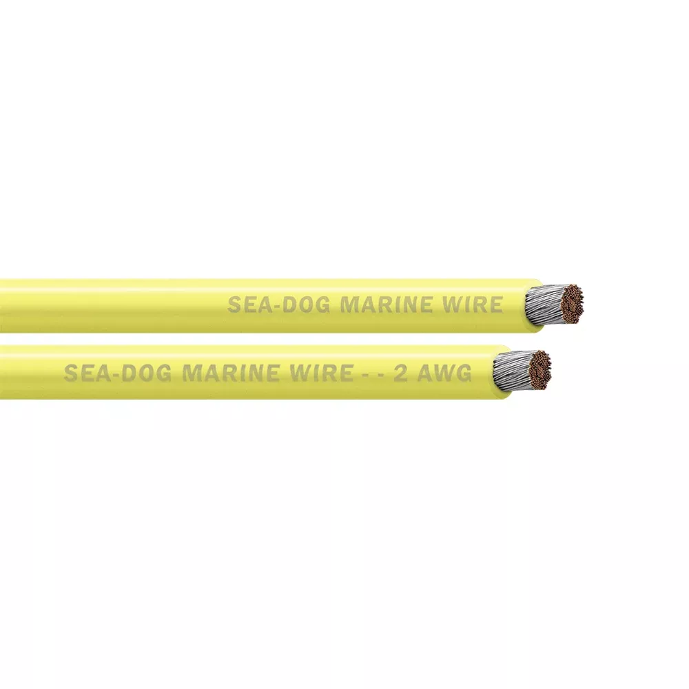Sea-Dog 2 AWG Yellow Battery Cable – 100′ [8002032]