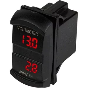 Sea-Dog Dual Volt /Amp Meter Rocker Style Switch [421645-1]