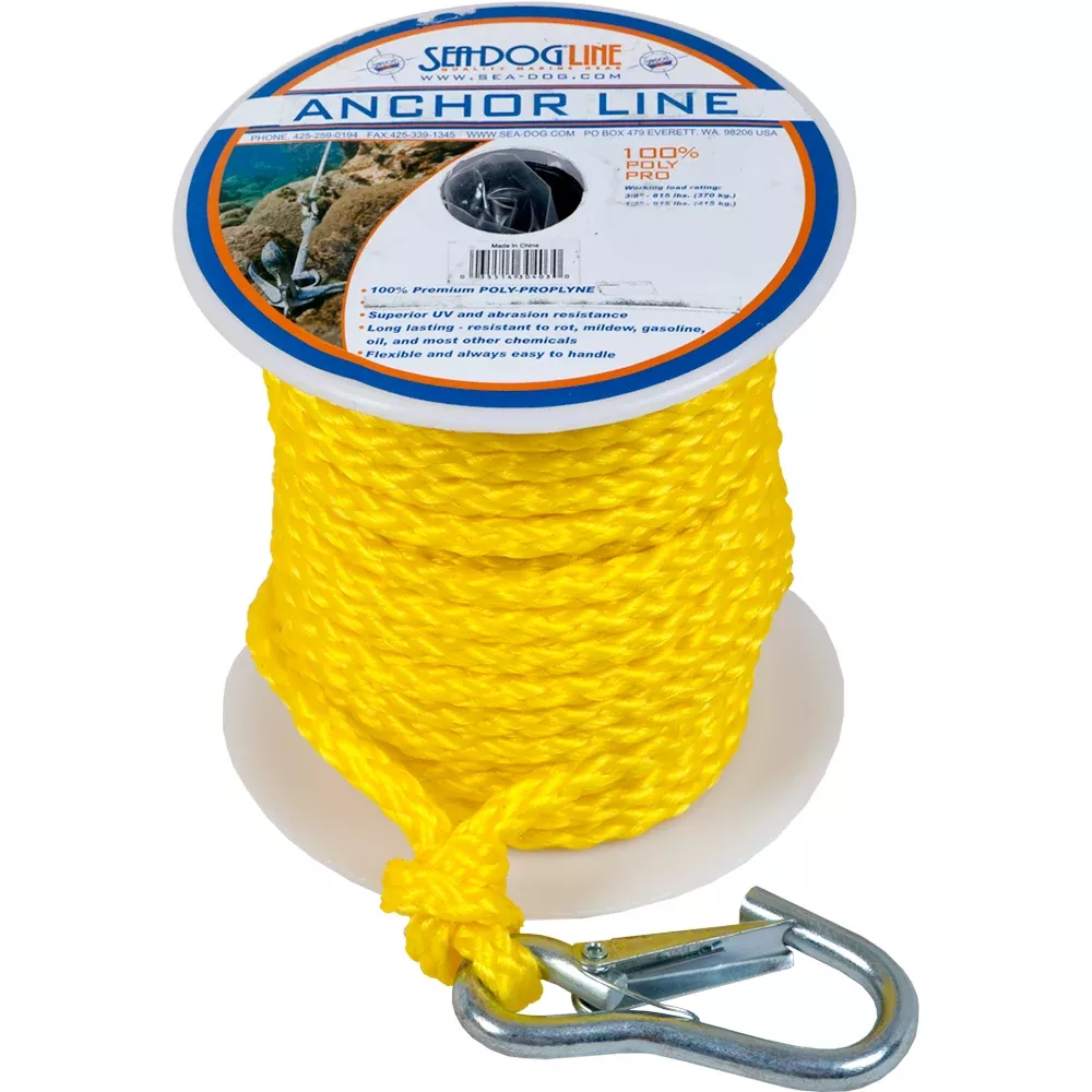 Sea-Dog Poly Pro Anchor Line w /Snap - 3 /8
