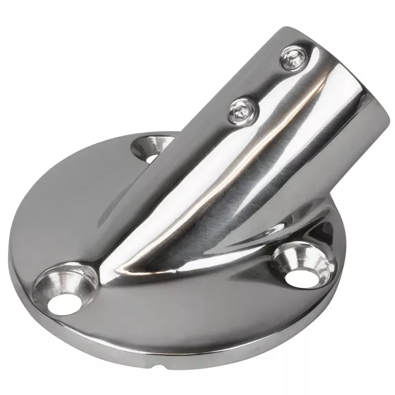 Sea-Dog Rail Base Fitting 2-3/4″ Round Base 30° 316 Stainless Steel – 1″ OD Next Day Delivery