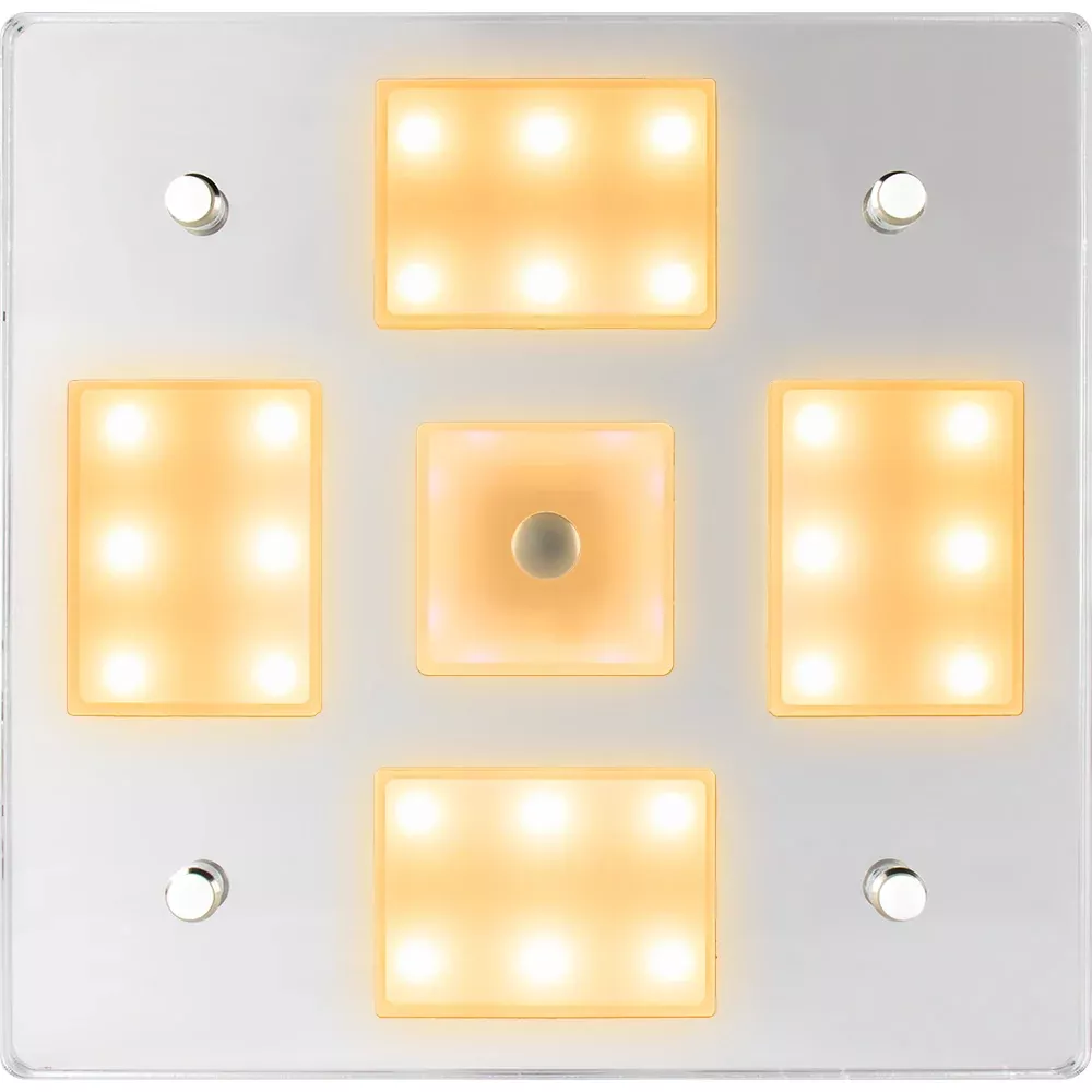 Sea-Dog Square LED Mirror Light w/On/Off Dimmer – WhiteBlue [401840-3]