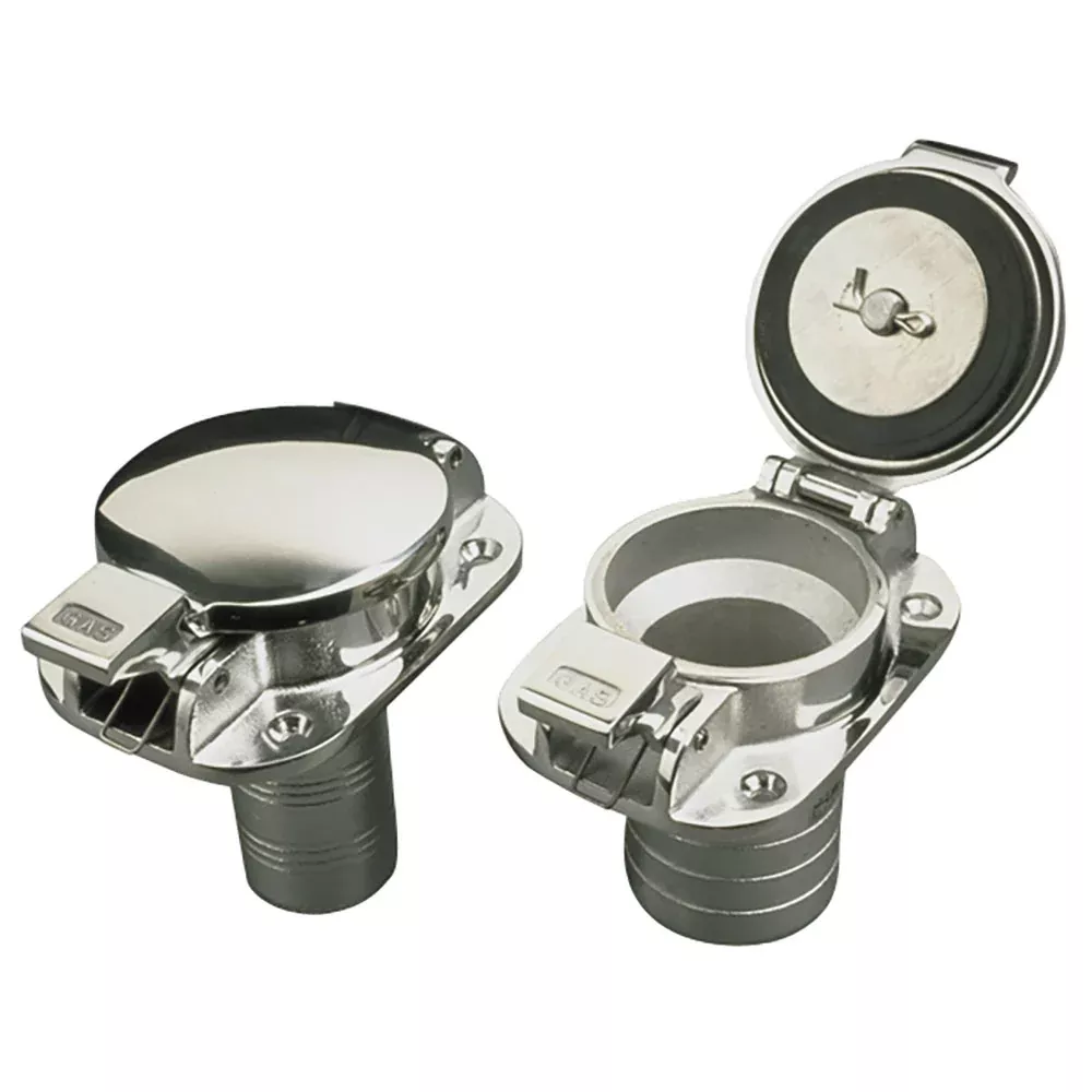 Sea-Dog Stainless Steel Flip Top Deck Fill - Gas - 1-1 /2