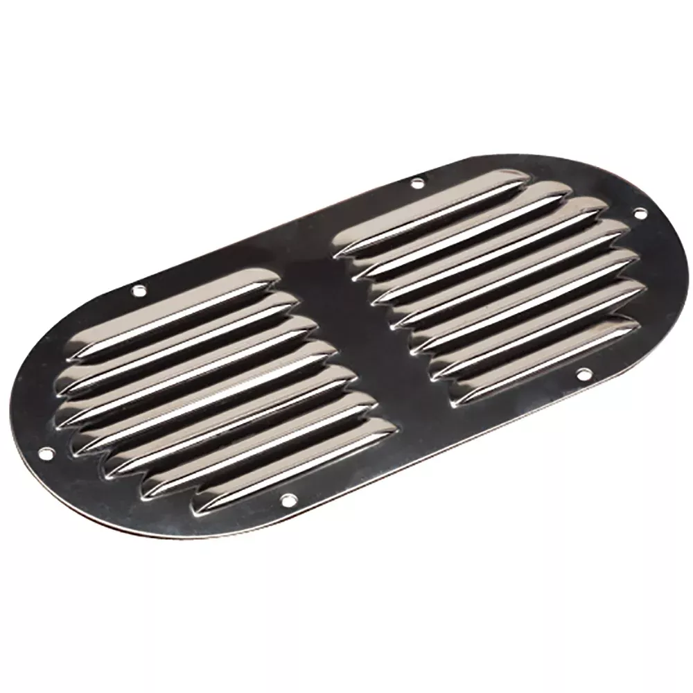 Sea-Dog Stainless Steel Louvered Vent - Oval - 9-1 /8