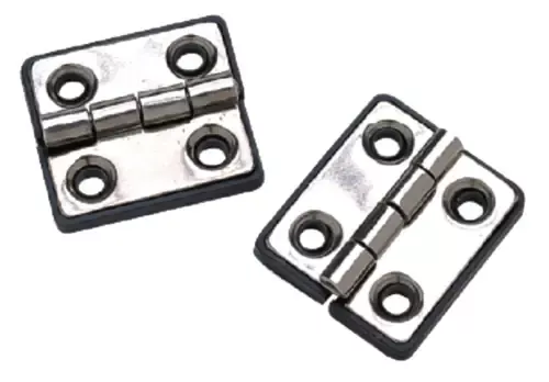 Seachoice 50-33951 (2) 1-5/16″ x 1-1/2″ Polished Stainless Steel Butt Hinges with Black Nylon Base Plate New Release