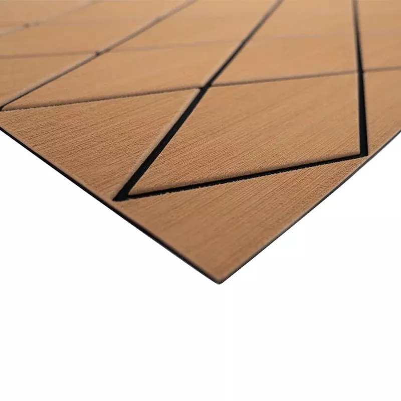 SeaDek 40" x 80" 6mm Two Color Diamond Full Sheet - Brushed Texture - Mocha/Black (1016mm x 2032mm x 6mm)