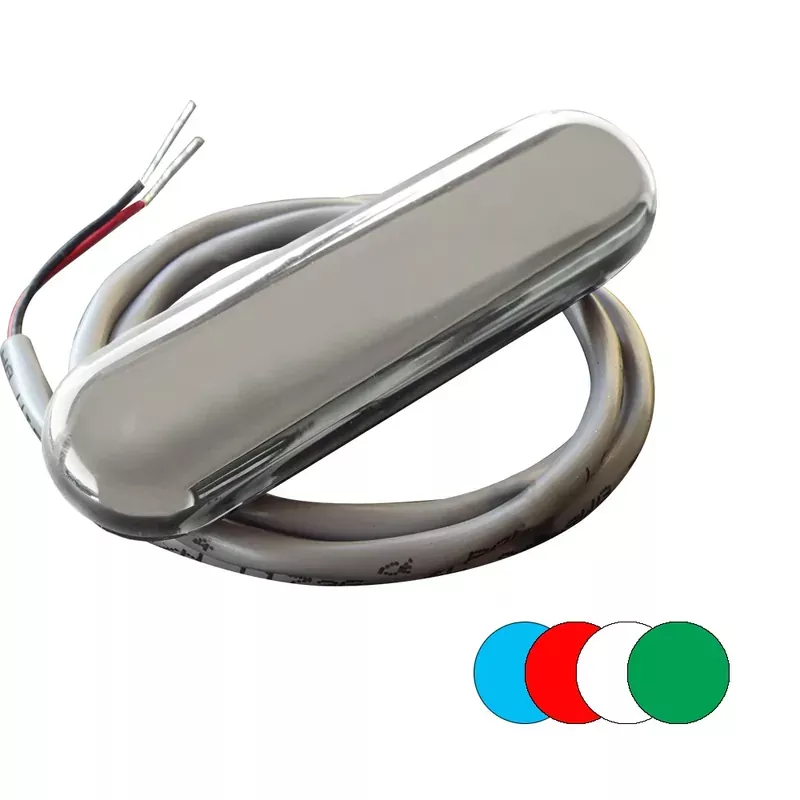 Shadow-Caster Courtesy Light w /2' Lead Wire - 316 SS Cover - RGB Multi-Color - 4-Pack [SCM-CL-RGB-SS-4PACK]