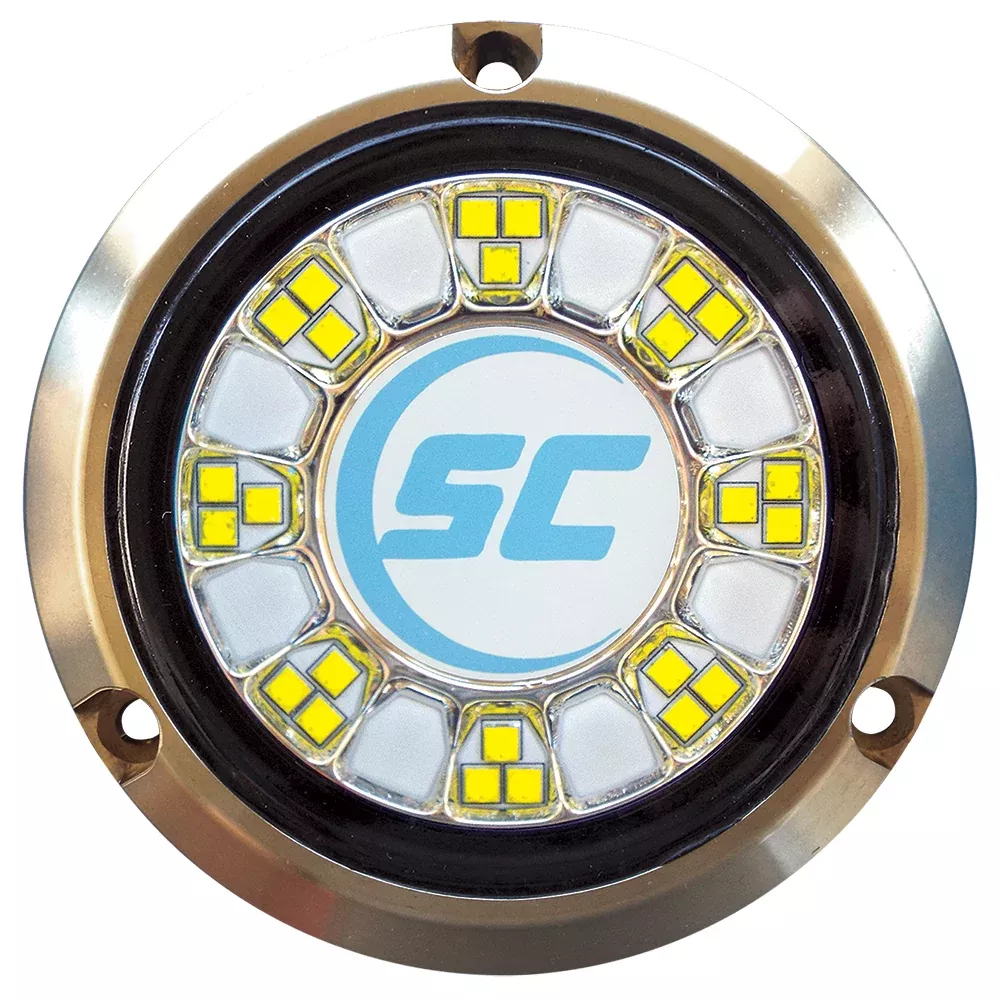 Shadow-Caster SCR-24 Bronze Underwater Light - 24 LEDs - Bimini Blue /Great White [SCR-24-BW-BZ-10]