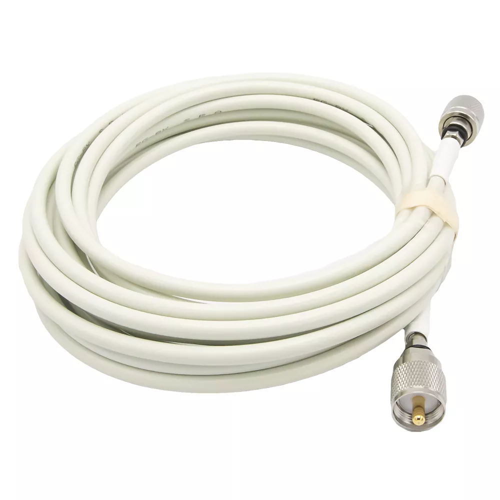 Shakespeare 20‘ Cable Kit f/Phase III VHF/AIS Antennas – 2 Screw On PL259S & RG-8X Cable w/FME Mini Ends Included Free Returns