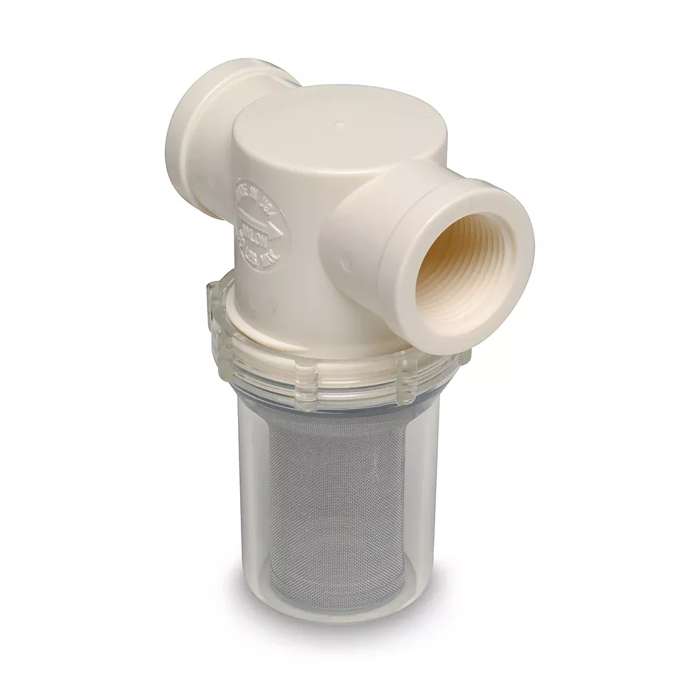 Shurflo by Pentair 1" Raw Water Strainer w/BracketFittings - 50 Mesh