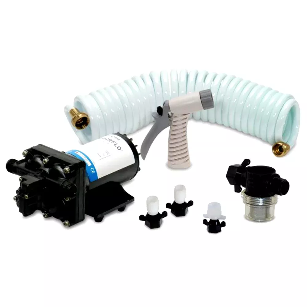 Shurflo by Pentair BLASTERII Washdown Kit - 12VDC, 3.5GPM w /25 Hose, Nozzle, StrainerFittings [4338-121-E07]
