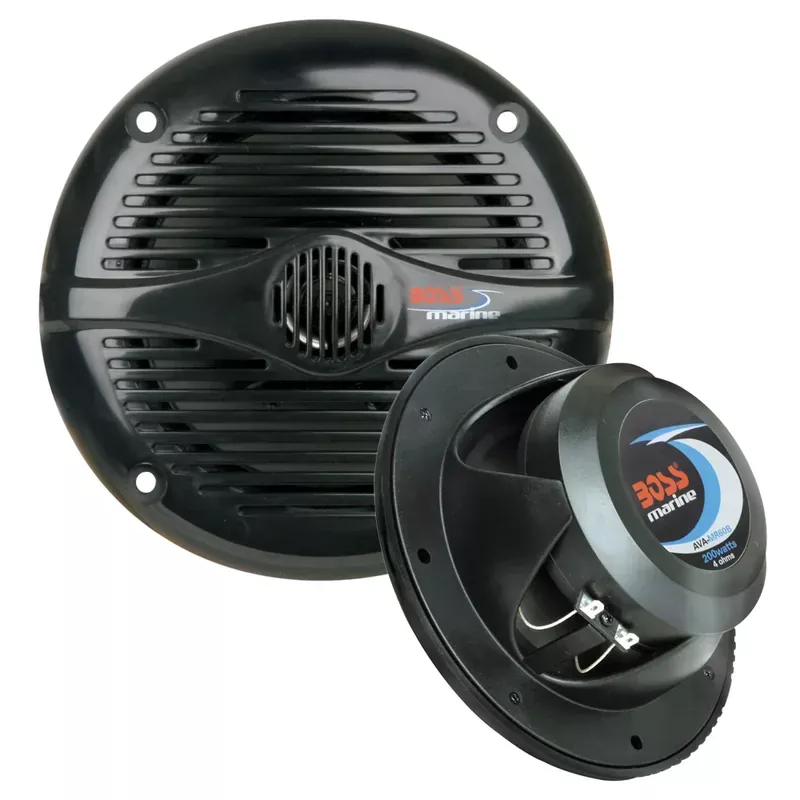 Special Offer Boss Audio MR50B 5.25″ Round Marine Speakers – (Pair) Black