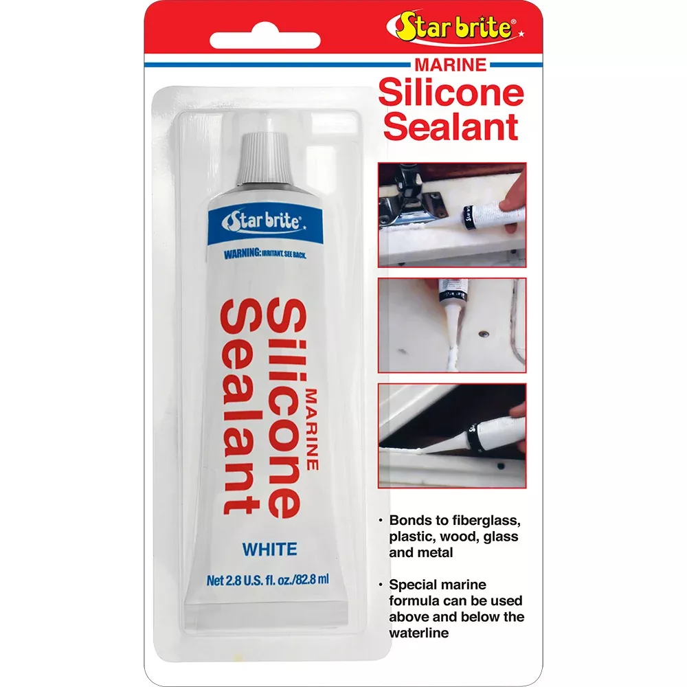 Star brite Marine Silicone Sealant – White – 2.8 oz [82101]