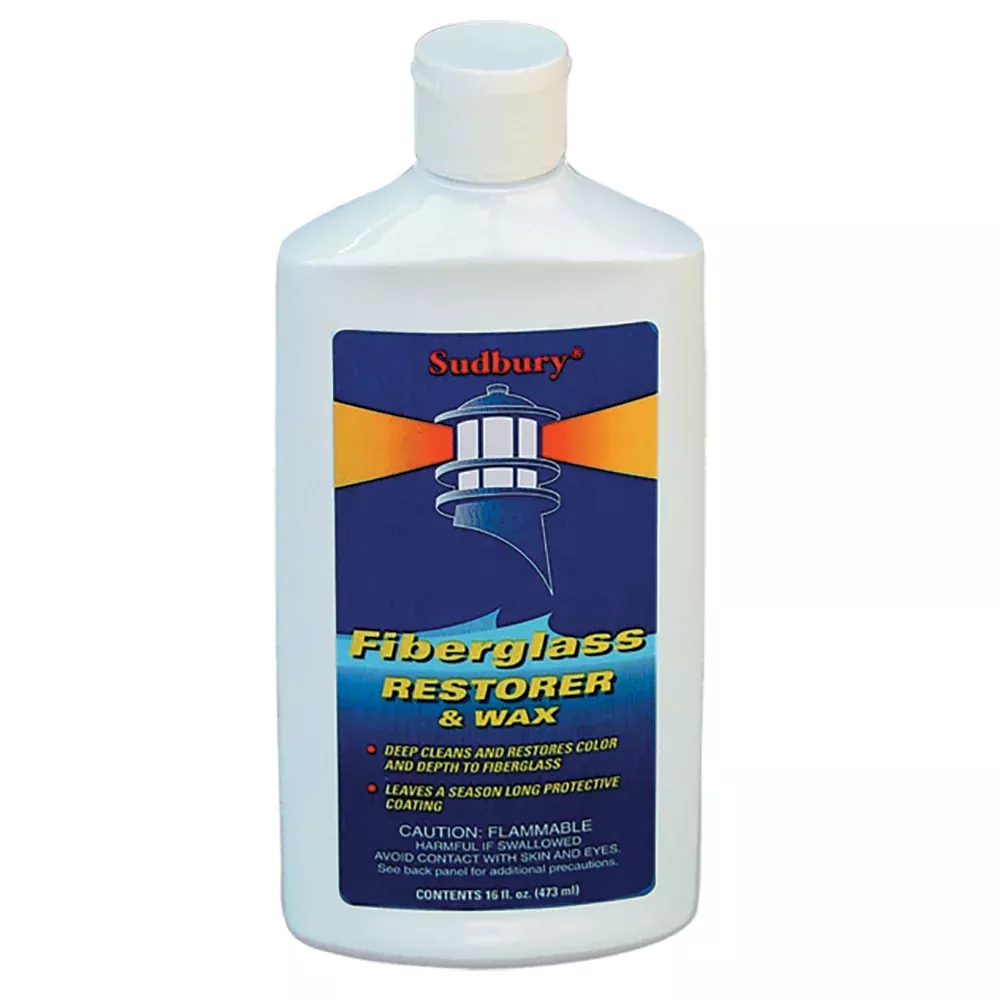 Sudbury One Step Fiberglass RestorerWax - 16oz Liquid