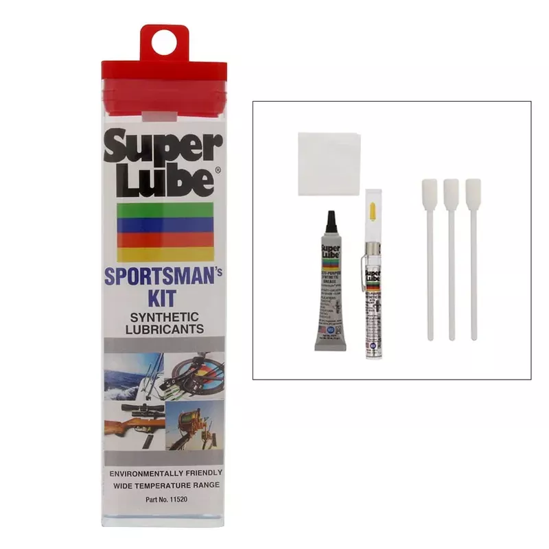 Super Lube Sportsman‘s Kit w/ Oil, Grease, Cleaning Cloth, and Foam Swabs [11520] Shop Now