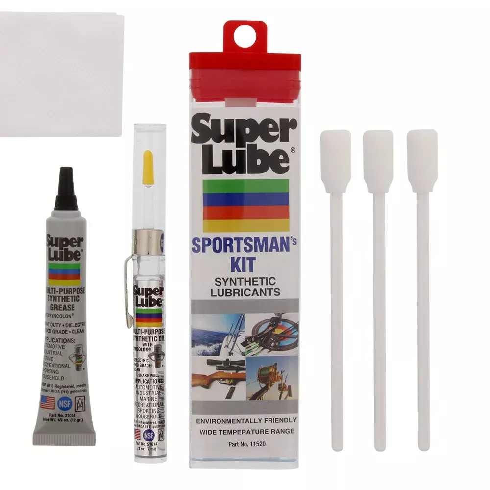 Super Lube Sportsman's Kit w/ Oil, Grease, Cleaning Cloth, and Foam Swabs [11520]
