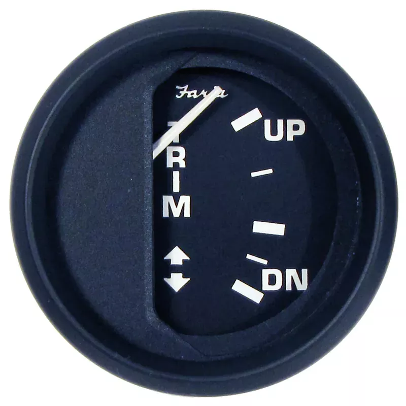 Super Sale Faria Euro Black 2″ Trim Gauge f/ Johnson/Evinrude/Suzuki Outboard [12827]