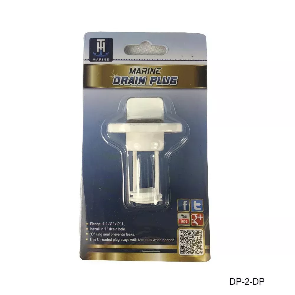 T-H Marine White Drain Plug [DP-2-DP]