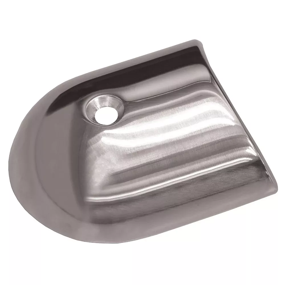 TACO Polished Stainless Steel 2-19 /64 Rub Rail End Cap [F16-0091]