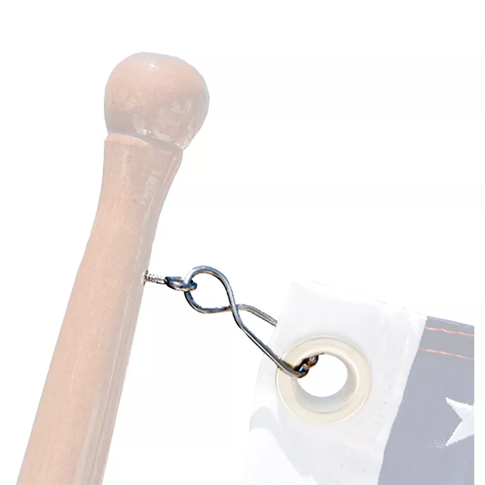 Taylor Made Skipper Flag Clips w/SS Screw Eyes (4pk)